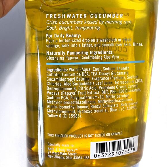 THE BODY SHOP Works Pleasures Rare Freshwater Cucumber Shower Gel Set 2 - Picture 6 of 6